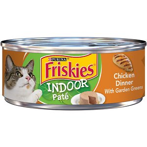 Friskies Indoor Classic Pate Chicken Dinner Canned Cat Food