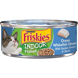 Friskies Indoor Flaked Ocean Whitefish Dinner Canned Cat Food