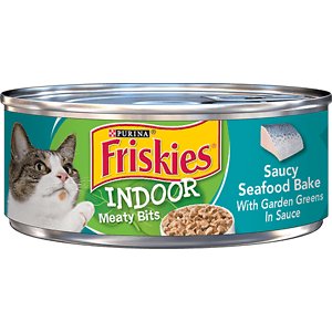 Friskies Indoor Saucy Seafood Bake Canned Cat Food