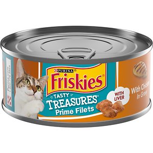 Friskies Tasty Treasures Gravy Chicken & Liver Wet Cat Food