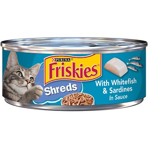 Image of Friskies Savory Shreds with Whitefish & Sardines in Sauce Canned Cat Food