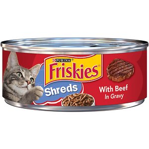 Image of Friskies Savory Shreds with Beef in Gravy Canned Cat Food