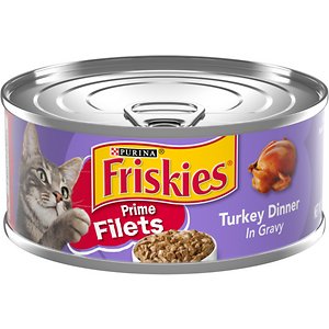 Friskies Prime Filets Turkey Dinner in Gravy Canned Cat Food