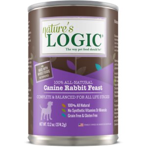 Nature's Logic Canine Rabbit Feast All Life Stages Grain-Free Canned Dog Food