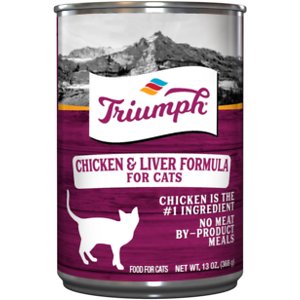 Triumph Chicken 'N Liver Formula Canned Cat Food