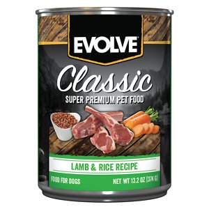 Evolve Classic Lamb & Rice Recipe Canned Dog Food