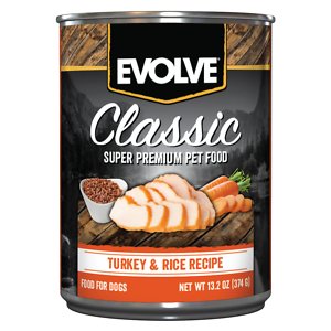 Evolve Classic Turkey & Rice Recipe Canned Dog Food