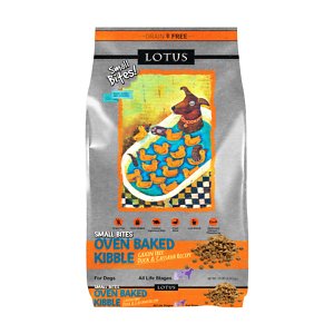 Lotus Oven-Baked Small Bites Grain-Free Duck & Cassava Recipe Dry Dog Food