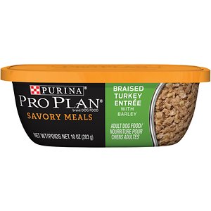 Purina Pro Plan Savory Meals Braised Turkey Entree with Barley Wet Dog Food