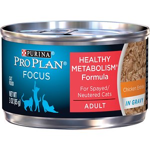 Purina Pro Plan Focus Healthy Metabolism Formula Chicken Entrée in Gravy Adult Canned Cat Food