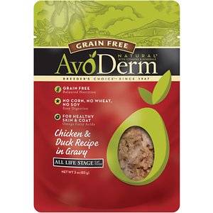 AvoDerm Natural Grain-Free Chicken & Duck Recipe in Gravy Cat Food Pouches