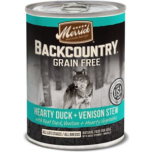 Merrick Backcountry Grain Free Wet Dog Food Hearty Duck & Venison Stew