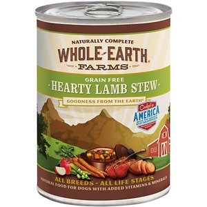 Whole Earth Farms Grain-Free Hearty Lamb Stew Canned Dog Food