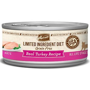 Merrick Limited Ingredient Diet Grain-Free Real Turkey Pate Recipe Canned Cat Food