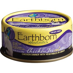 Earthborn Holistic Chicken Fricatssee Grain-Free Natural Adult Canned Cat Food