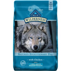 Blue Buffalo Wilderness Healthy Weight Chicken Recipe Adult Large Breed Grain-Free Dry Dog Food