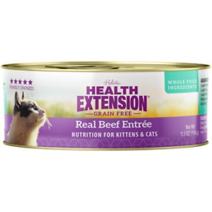 Health Extension Grain-Free Real Beef Entree Canned Cat Food Health Extension Grain-Free Real Beef Entree Canned Cat Food
