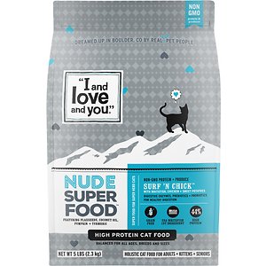 I and Love and You Nude Super Food Surf 'n Chick Grain-Free Dry Cat Food