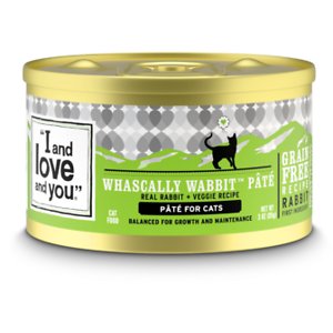 I and Love and You Whascally Wabbit Pate Grain-Free Canned Cat Food