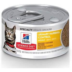 Hill's Science Diet Adult Urinary Hairball Control Savory Chicken Entree Canned Cat Food
