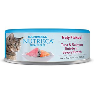Nutrisca Grain-Free Truly Flaked Tuna & Salmon Entree in Savory Broth Canned Cat Food