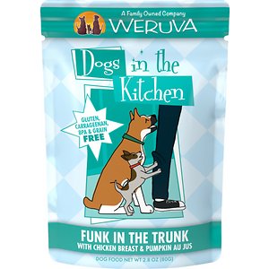Weruva Dogs in the Kitchen Funk in the Trunk with Chicken Breast & Pumpkin Au Jus Grain-Free Dog Food Pouches