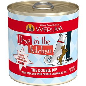 Weruva Dogs in the Kitchen The Double Dip with Beef & Wild Caught Salmon Au Jus Grain-Free Canned Dog Food Weruva Dogs in the Kitchen The Double Dip with Beef & Wild Caught Salmon Au Jus Grain-Free Canned Dog Food