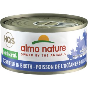 Almo Nature HQS Natural Ocean Fish in Broth Grain-Free Canned Cat Food