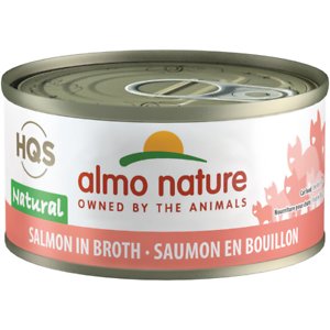 Almo Nature HQS Natural Salmon in Broth Grain-Free Canned Cat Food