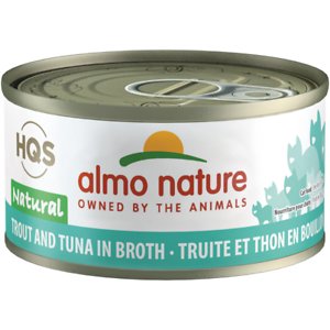 Almo Nature HQS Natural Trout & Tuna in Broth Grain-Free Canned Cat Food
