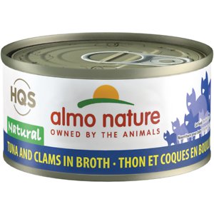 Almo Nature HQS Natural Tuna & Clams in Broth Grain-Free Canned Cat Food