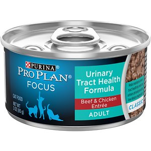 Purina Pro Plan Focus Adult Classic Urinary Tract Health Formula Beef & Chicken Entree Canned Cat Food
