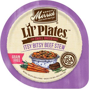 Merrick Lil' Plates Grain Free Small Breed Wet Dog Food Itsy Bitsy Beef Stew