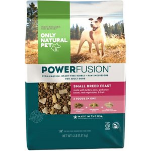 Only Natural Pet PowerFusion Small Breed Feast Grain-Free Raw Infused Dry Dog Food