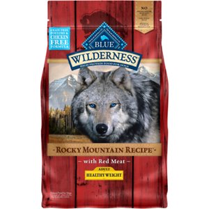 Blue Buffalo Wilderness Rocky Mountain Recipe with Red Meat Healthy Weight Grain-Free Dry Dog Food