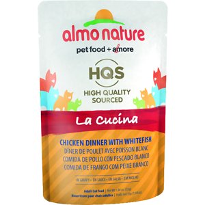 Almo Nature La Cucina Chicken with Whitefish Grain-Free Cat Food Pouches