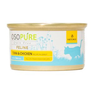 Artemis Osopure Tuna & Chicken Recipe in Gravy Grain-Free Canned Cat Food