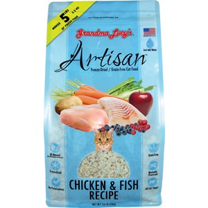 Grandma Lucy's Artisan Grain-Free Chicken & Fish Freeze-Dried Cat Food