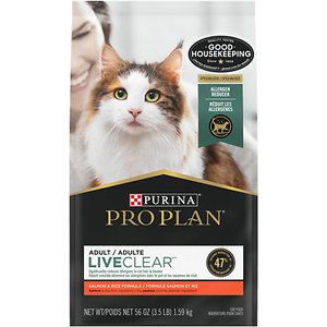 Purina Pro Plan LiveClear Probiotic High Protein Salmon & Rice Formula Dry Cat Food