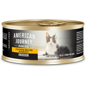 American Journey Indoor Minced Chicken Recipe in Gravy Grain-Free Canned Cat Food
