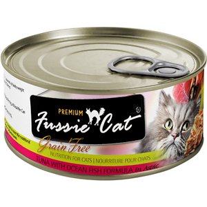 Fussie Cat Premium Tuna & Ocean Fish Formula in Aspic Grain-Free Wet Cat Food
