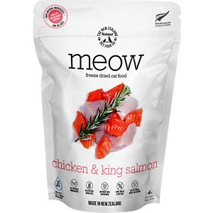 The New Zealand Natural Pet Food Co. Meow Chicken​ & King Salmon Grain-Free Freeze-Dried Cat Food