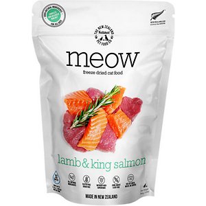 The New Zealand Natural Pet Food Co. Meow Lamb​ & King Salmon Grain-Free Freeze-Dried Cat Food