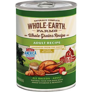 Whole Earth Farms Whole Grains Recipe Adult Canned Dog Food