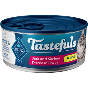 Blue Buffalo Tastefuls Fish & Shrimp Entrée in Gravy Flaked Wet Cat Food
