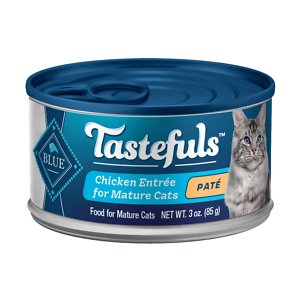 Blue Buffalo Tastefuls Chicken Entrée Mature Cats Pate Wet Cat Food