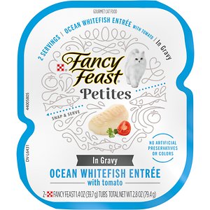 Fancy Feast Petites In Gravy Ocean Whitefish Entree Grain-Free Wet Cat Food