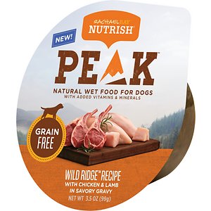 Rachael Ray Nutrish PEAK Grain-Free Wild Ridge Recipe with Chicken & Lamb in Savory Gravy Wet Dog Food