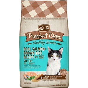 Merrick Purrfect Bistro Healthy Grains Real Salmon + Brown Rice Recipe Adult Dry Cat Food