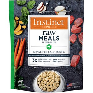 Instinct Raw Meals Grass-Fed Lamb Recipe Grain-Free Freeze-Dried Adult Dog Food